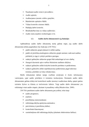 AUDITO DARBO DOKUMENTAI. Paveikslėlis 5