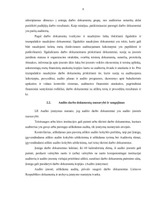 AUDITO DARBO DOKUMENTAI. Paveikslėlis 8