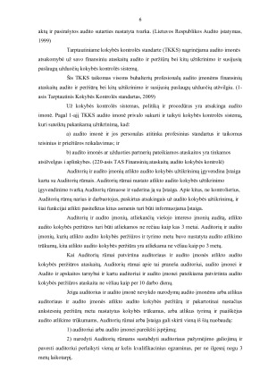 AUDITO ĮMONIŲ RŪŠYS IR REGISTRACIJA AUDITORIAUS TEISĖS, PAREIGOS IR ATSAKOMYBĖ. Paveikslėlis 6