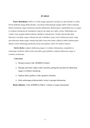 DARBUOTOJŲ SAUGOS IR SVEIKATOS DOKUMENTAI UAB „DOMINGA Parket“. Paveikslėlis 3