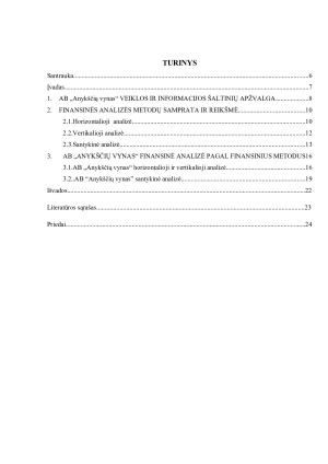 Finansinės analizės metodai