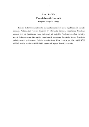 Finansinės analizės metodai. Paveikslėlis 2