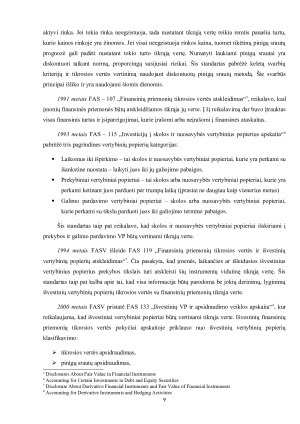 Tikrosios vertės metodo taikymo paplitimas Lietuvoje. Paveikslėlis 9