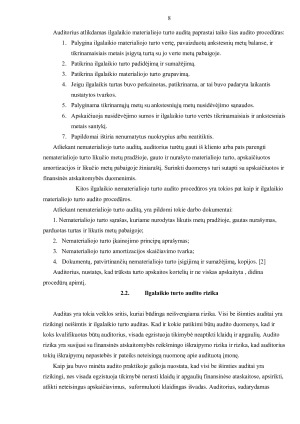 ILGALAIKIO TURTO AUDITAS. Paveikslėlis 8