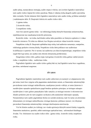 ILGALAIKIO TURTO AUDITAS. Paveikslėlis 9