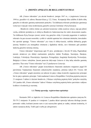 Įmonės apskaitos organizavimas ir finansinių ataskaitų analizė. Paveikslėlis 6