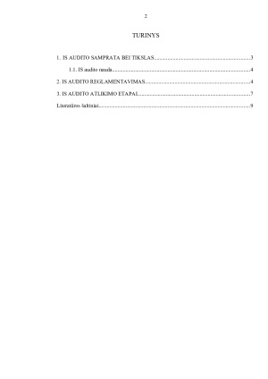 INFORMACINIŲ SISTEMŲ AUDITAS. Paveikslėlis 2