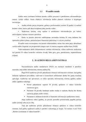 INFORMACINIŲ SISTEMŲ AUDITAS. Paveikslėlis 4