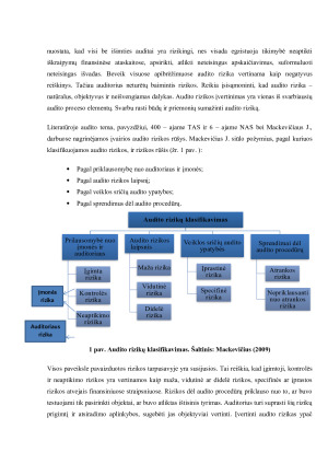 Išorės finansinio audito rizikos vertinimas ir rizikos valdymo priemonės. Paveikslėlis 4