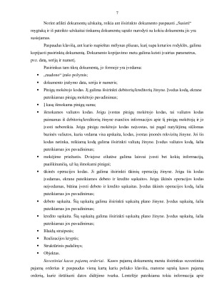 KASOS OPERACIJŲ ĮREGISTRAVIMO TVARKA NAUDOJANTIS APSKAITOS INFORMACINE SISTEMA „DEBETAS“. Paveikslėlis 7