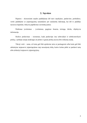 Pajamų apskaita ir informacijos apie ją panaudojimas veiklos procesui valdyti „X“ įmonėje. Paveikslėlis 6