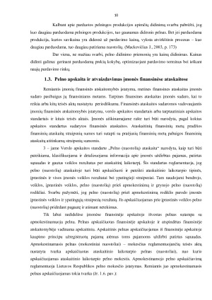 PELNO FORMAVIMOSI PROCESAS ĮMONĖJE „X“. Paveikslėlis 10