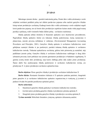 PIENO GAMYBOS IŠLAIDŲ IR PRODUKCIJOS SAVIKAINOS KALKULIAVIMAS. Paveikslėlis 3