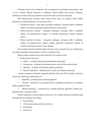 PIENO GAMYBOS IŠLAIDŲ IR PRODUKCIJOS SAVIKAINOS KALKULIAVIMAS. Paveikslėlis 7