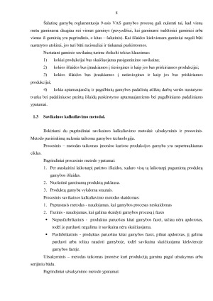 PIENO GAMYBOS IŠLAIDŲ IR PRODUKCIJOS SAVIKAINOS KALKULIAVIMAS. Paveikslėlis 8