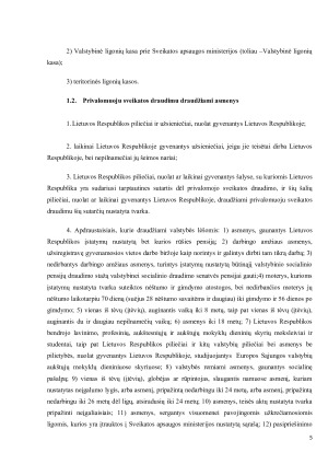 PRIVALOMOJO SVEIKATOS DRAUDIMO ĮMOKŲ TEISINIO REGLAMENTAVIMO AKTUALIJOS. Paveikslėlis 5