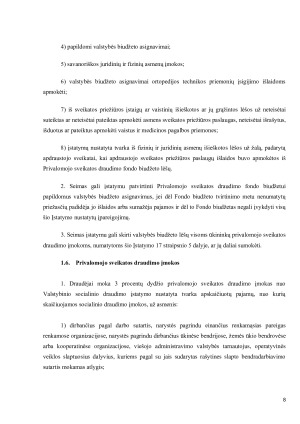 PRIVALOMOJO SVEIKATOS DRAUDIMO ĮMOKŲ TEISINIO REGLAMENTAVIMO AKTUALIJOS. Paveikslėlis 8