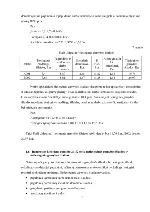 UAB „METALITA“ EKONOMINIŲ RODIKLIŲ SKAIČIAVIMAS IR VERTINIMAS. Paveikslėlis 7