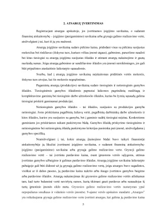 UAB „Printera“ atsargų apskaitos metodų analizė. Paveikslėlis 5