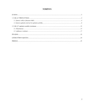 UAB „X“ APSKAITOS MODELIS. Paveikslėlis 2