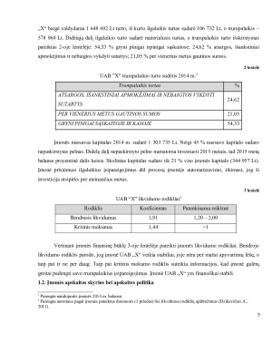 UAB „X“ APSKAITOS MODELIS. Paveikslėlis 5