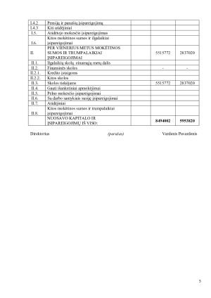 UAB „XXX“ VERTIKALIOJI, HORIZONTALIOJI IR SANTYKINĖ ANALIZĖ. Paveikslėlis 5