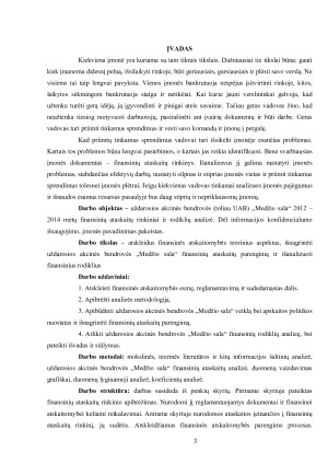 UŽDAROSIOS AKCINĖS BENDROVĖS „MEDŽIO SALA“ FINANSINIŲ ATASKAITŲ RINKINIO PARENGIMAS IR RODIKLIŲ ANALIZĖ. Paveikslėlis 3
