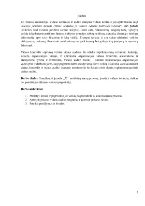 Valstybinės institucijos „X“ mokėtinų sumų registravimo procesas. Paveikslėlis 3