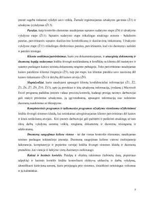 VŠĮ ,,X” TEISINIŲ DOKUMENTŲ PARENGIMO PROCESO VERTINIMAS. Paveikslėlis 7