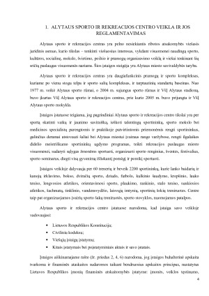 VŠĮ Alytaus sporto ir rekreacijos centro finansinės atskaitomybės ir finansavimo ypatumai. Paveikslėlis 4