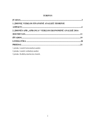 АKCINĖS PREKYBOS BENDROVĖS „АPRАNGА“ ĮMONĖS FINАNSINIŲ RODIKLIŲАNАLIZĖ. Paveikslėlis 2