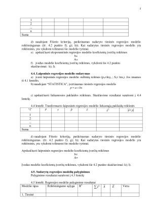 Vienmatės netiesinės regresijos modeliai. Paveikslėlis 5