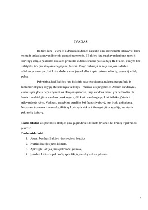 Baltijos jūra. Pagrindinai bruožai. Klimatas. Krantai. Paveikslėlis 3