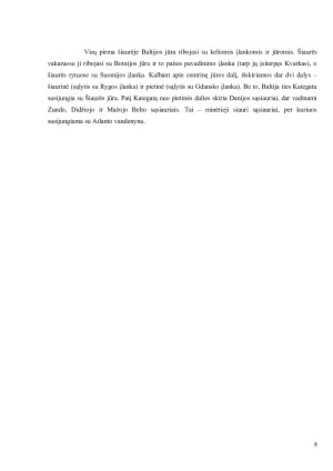 Baltijos jūra. Pagrindinai bruožai. Klimatas. Krantai. Paveikslėlis 6