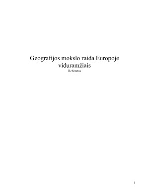 Geografijos mokslo raida Europoje viduramžiais