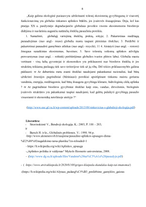 Globalinės aplinkos apsaugos problemos ir jų sprendimo būdai. Paveikslėlis 8