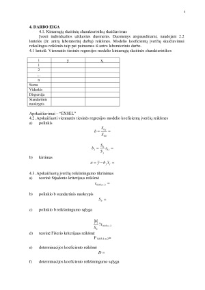 Vienmatės tiesinės regresijos modelis. Paveikslėlis 4