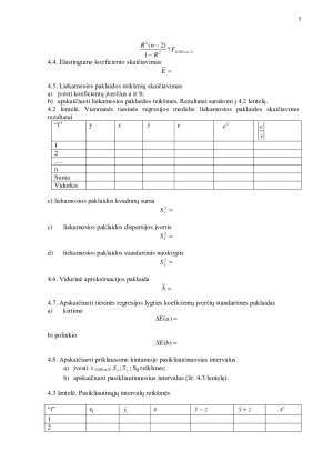 Vienmatės tiesinės regresijos modelis. Paveikslėlis 5