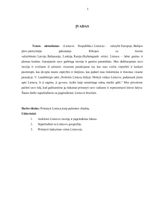 Lietuva – pažinimo kompetencijos objektas. Paveikslėlis 3