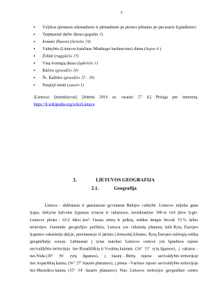 Lietuva – pažinimo kompetencijos objektas. Paveikslėlis 5