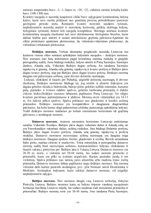 LIETUVOS GEOLOGIJOS KVARTERO PERIODAS. Paveikslėlis 10