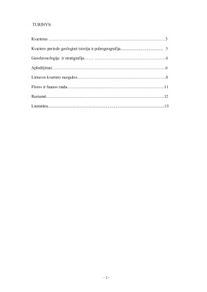 LIETUVOS GEOLOGIJOS KVARTERO PERIODAS. Paveikslėlis 2