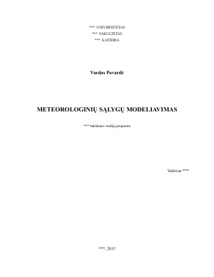 METEOROLOGINIŲ SĄLYGŲ MODELIAVIMAS