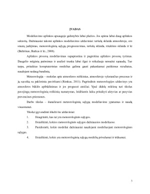 METEOROLOGINIŲ SĄLYGŲ MODELIAVIMAS. Paveikslėlis 3