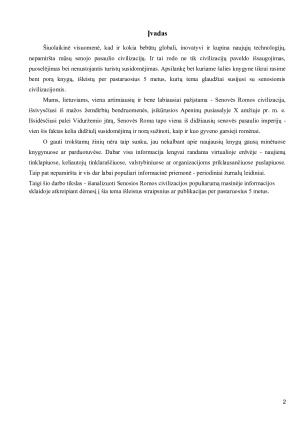 SENOJO PASAULIO EGZISTAVIMO AIŠKINIMAS MOKSLIŠKAI PAGRĮSTUOSE STRAIPSNIUOSE IR PUBLIKACIJOSE PER 5 METUS. Paveikslėlis 3