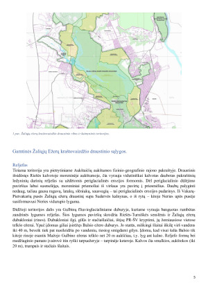 Žaliųjų ežerų kraštovaizdžio draustinio (Verkių regioniniame parke) kompleksinė geografinė apžvalga. Paveikslėlis 5