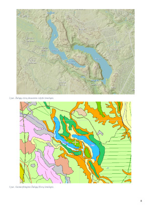 Žaliųjų ežerų kraštovaizdžio draustinio (Verkių regioniniame parke) kompleksinė geografinė apžvalga. Paveikslėlis 6