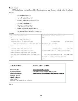 Interneto tinklapių kūrimas HTML kalba. Paveikslėlis 10
