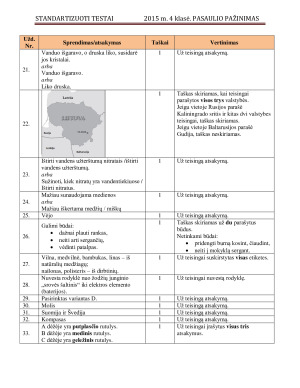 STANDARTIZUOTI TESTAI. 4 klasė. PASAULIO PAŽINIMAS . Paveikslėlis 3