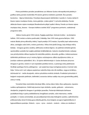 Aldonos Gustas retrospektyvinė piešinių ir grafikos darbų paroda. Paveikslėlis 2